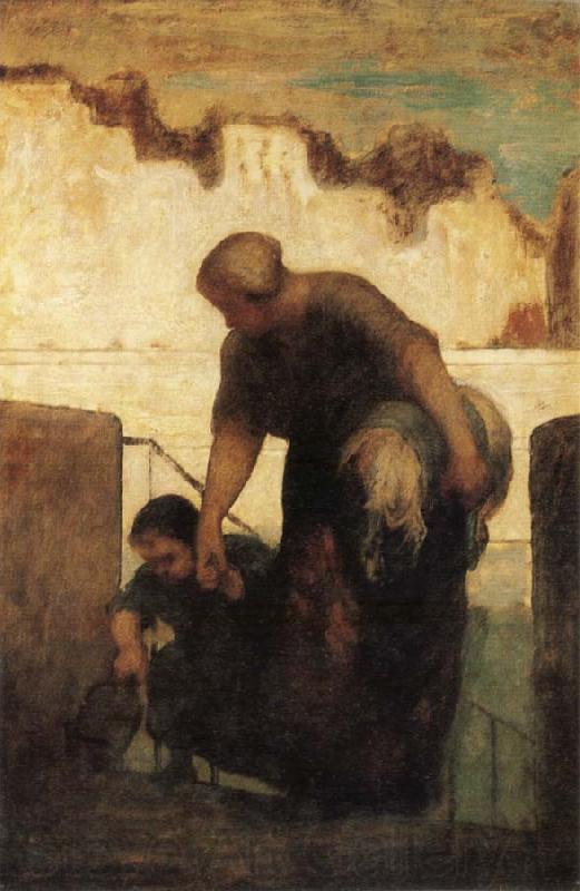 Honore Daumier The Washerwoman Spain oil painting art